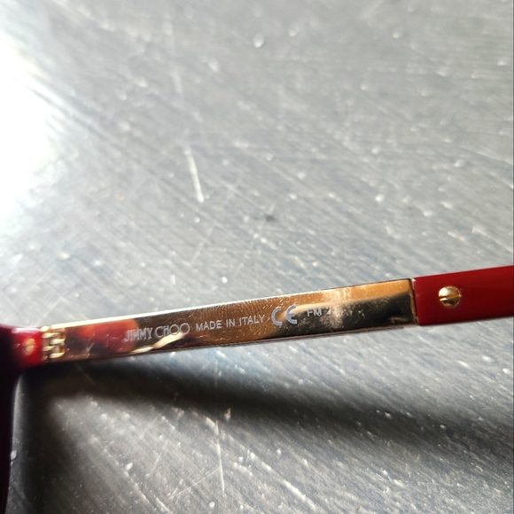Jimmy Choo Charly sunglasses, dark red - Picture 6 of 8